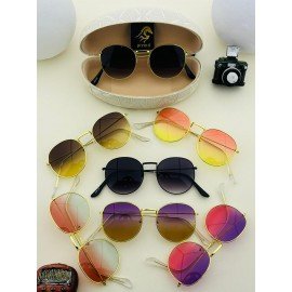 Round Metal Çerçeve Oval Unisex Bay-Bayan Gözlük