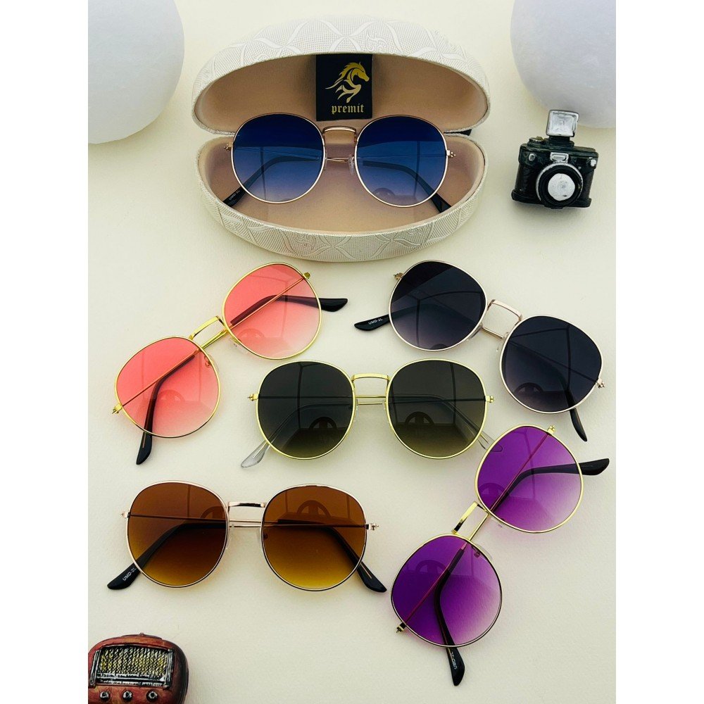 Round Metal Çerçeve Oval Unisex Bay-Bayan Gözlük KM1